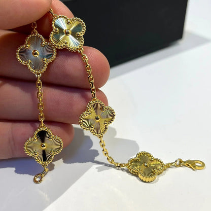 [BloomBling]CLOVER 5 FLOWERS LASER BRACELET