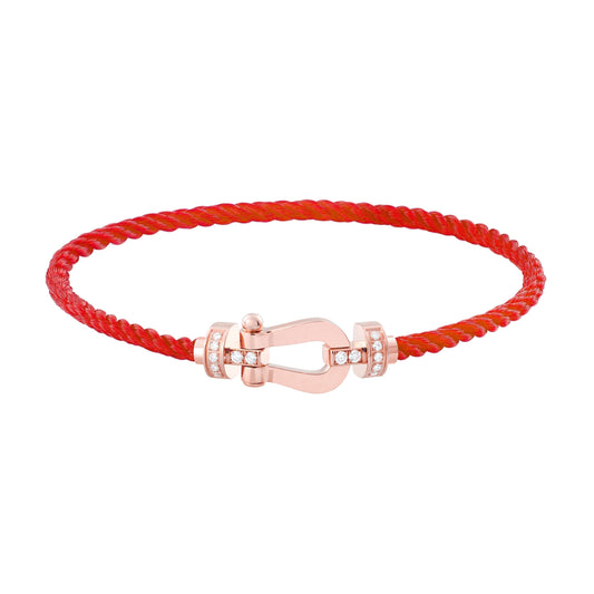 [BloomBling]FORCE 10 HALF DIAMOND PINK GOLD RED CORDERI LARGE AND MEDIUM MODEL