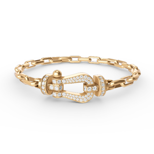 [BloomBling]FORCE LARGE HORSESHOE CLASP  METAL BRACELET