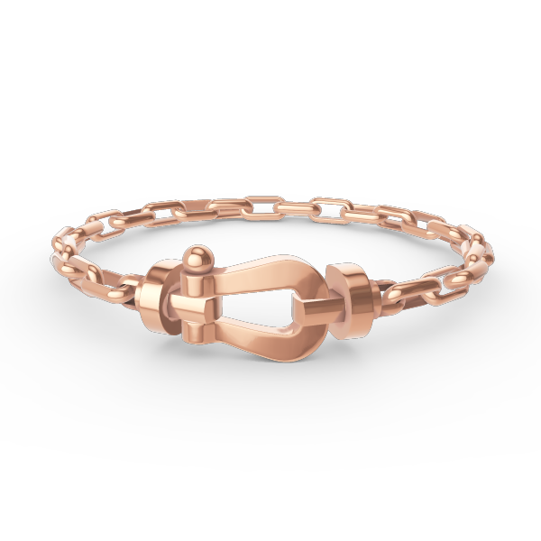 [BloomBling]FORCE LARGE HORSESHOE CLASP  METAL BRACELET
