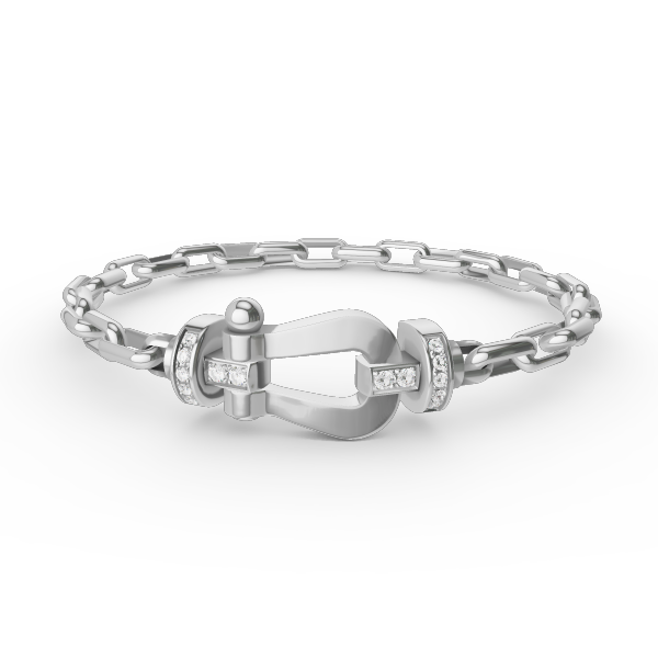 [BloomBling]FORCE LARGE HORSESHOE CLASP  METAL BRACELET