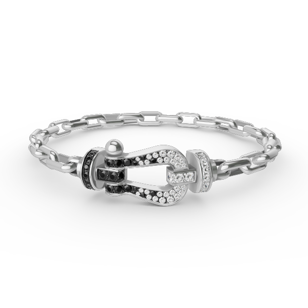 [BloomBling]FORCE LARGE HORSESHOE CLASP  METAL BRACELET