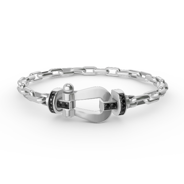 [BloomBling]FORCE LARGE HORSESHOE CLASP  METAL BRACELET