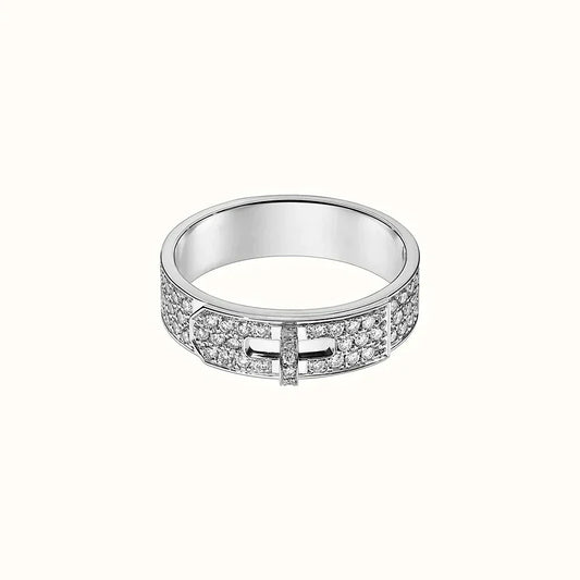 [BloomBling]KELLY SILVER DIAMOND RING