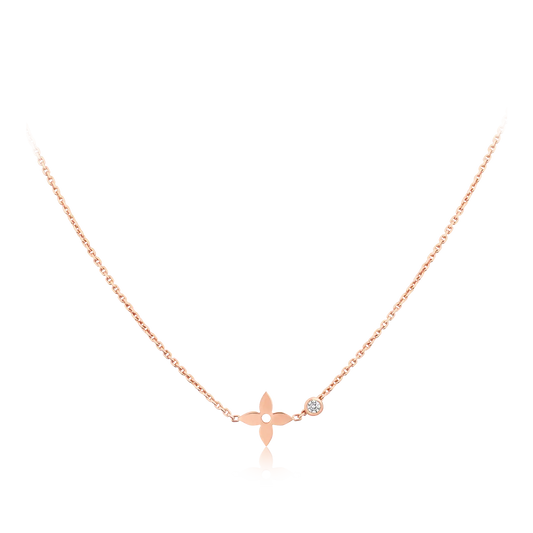 [BloomBling]BLOSSOM PENDANT PINK GOLD AND DIAMOND