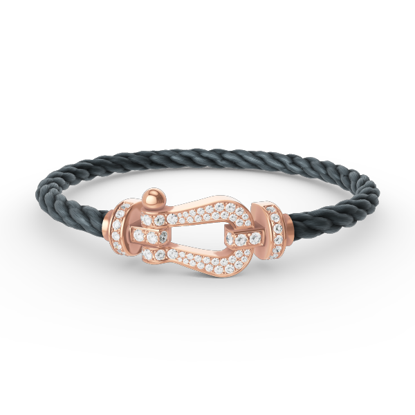 [BloomBling]FORCE LARGE HORSESHOE FULL DIAMOND BRACELET ROSE GOLD