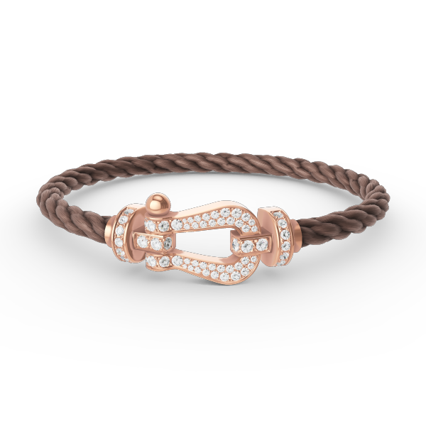 [BloomBling]FORCE LARGE HORSESHOE FULL DIAMOND BRACELET ROSE GOLD