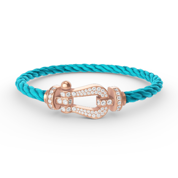[BloomBling]FORCE LARGE HORSESHOE FULL DIAMOND BRACELET ROSE GOLD