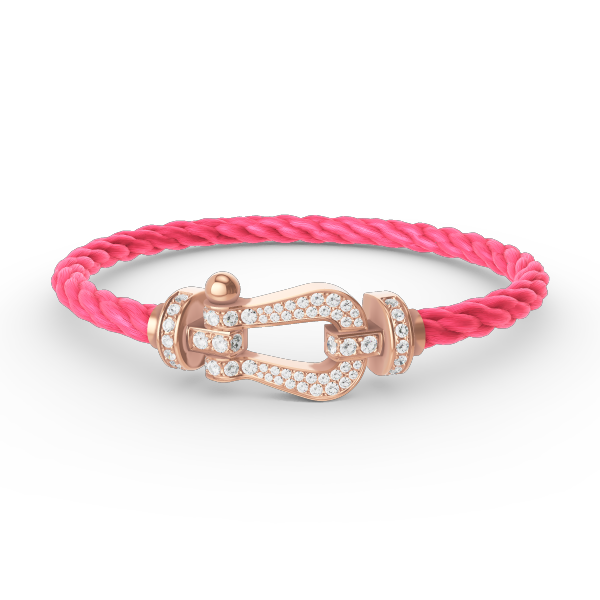 [BloomBling]FORCE LARGE HORSESHOE FULL DIAMOND BRACELET ROSE GOLD