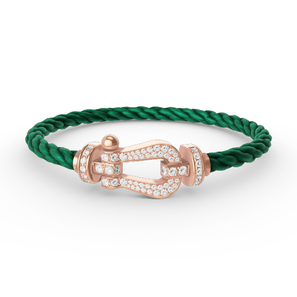 [BloomBling]FORCE LARGE HORSESHOE FULL DIAMOND BRACELET ROSE GOLD