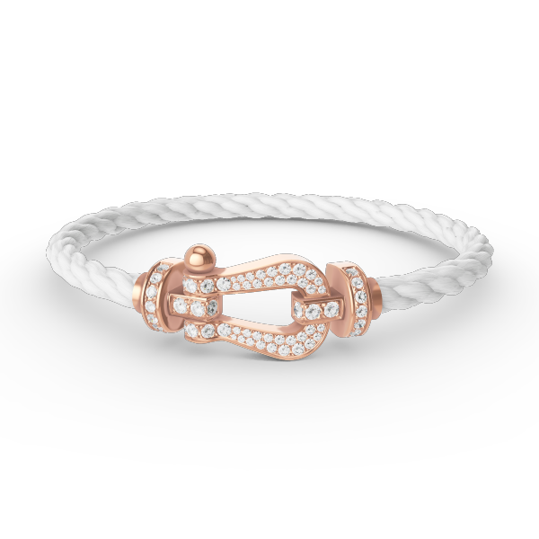 [BloomBling]FORCE LARGE HORSESHOE FULL DIAMOND BRACELET ROSE GOLD
