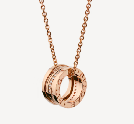 [BloomBling]ZERO 1 PINK GOLD DIAMOND NECKLACE