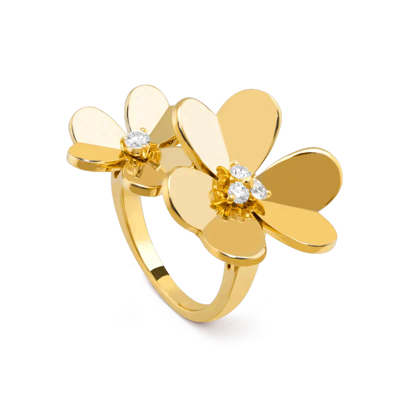 [BloomBling]CLOVER COMOS GOLD DIAMOND RING