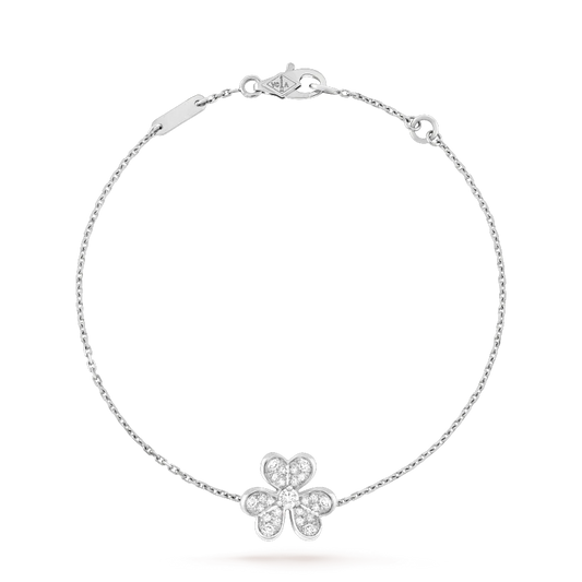 [BloomBling]FRIVOLE SILVER FLOWER DIAMOND BRACELET