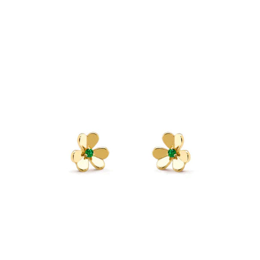 [BloomBling]FRIVOLE  FLOWER MALACHITE EARRINGS