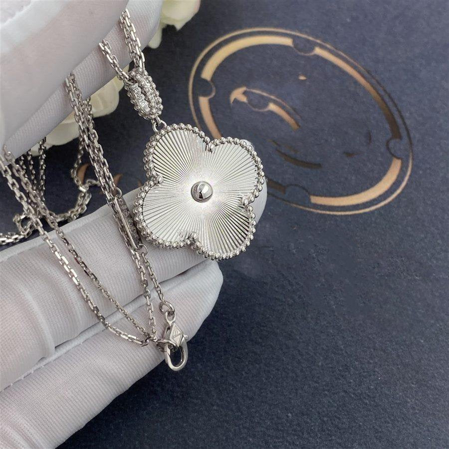 [BloomBling]CLOVER 25MM SILVER BIG CLOVER NECKLACE