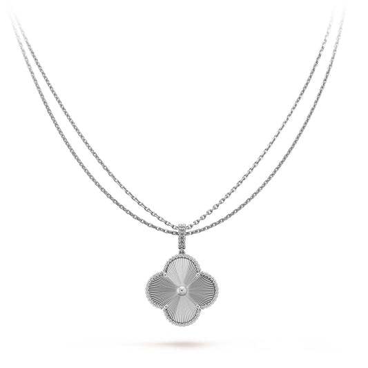 [BloomBling]CLOVER 25MM SILVER BIG CLOVER NECKLACE