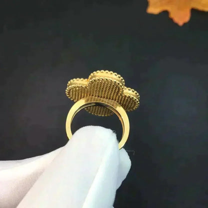 [BloomBling]CLOVER MALACHITE RING