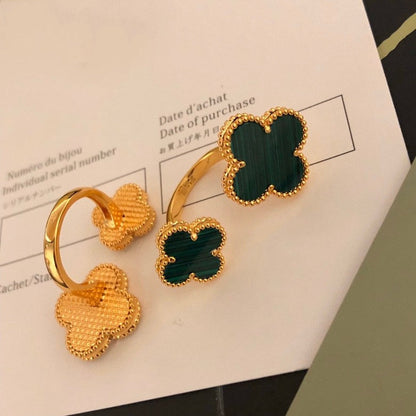 [BloomBling]CLOVER BETWEEN THE FINGER RING