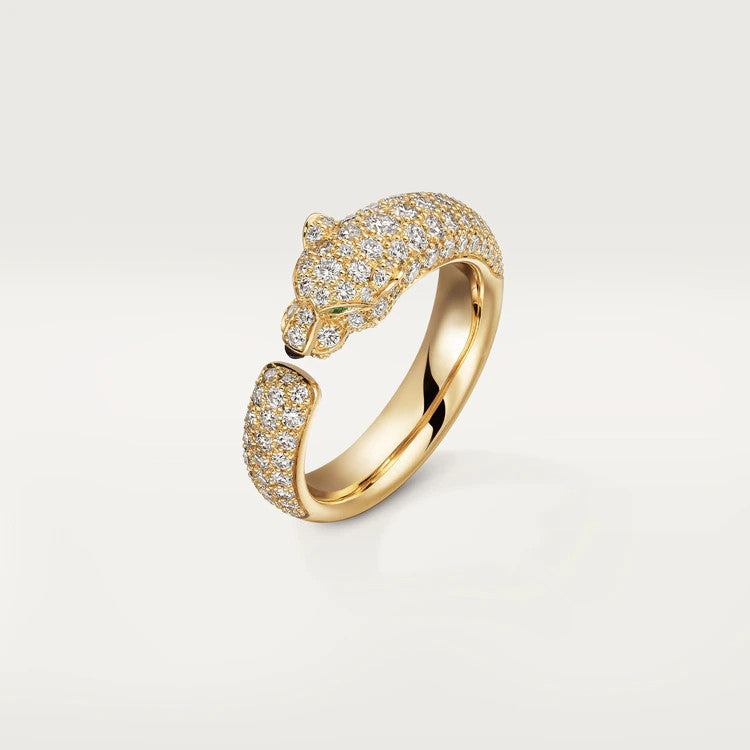 [BloomBling]PANTHERE PINK GOLD DIAMOND RING
