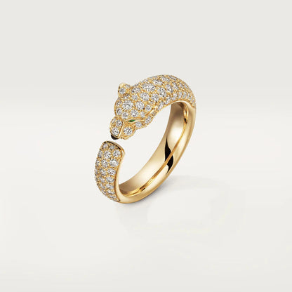 [BloomBling]PANTHERE PINK GOLD DIAMOND RING