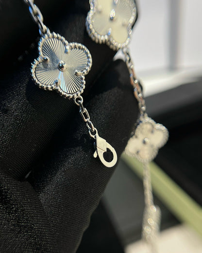 [BloomBling]CLOVER SILVER 5 MOTIFS BRACELET